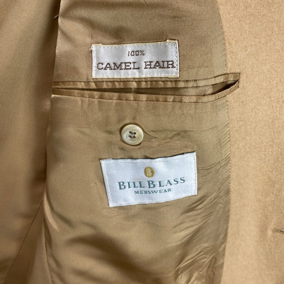 Bill Blass Mens Camel Hair Blazer Sport Coat 100% Camel Hair Brown Made in USA - Picture 6 of 12